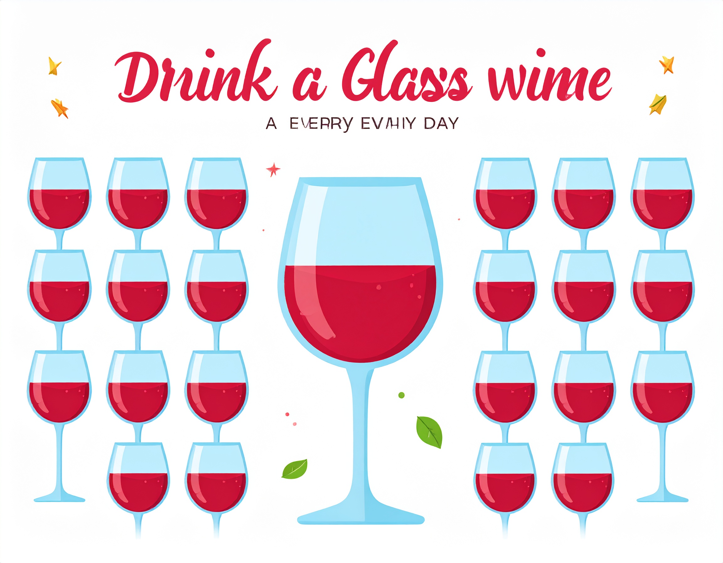 Firefly_Drik et glas rødvin hver dag 783463