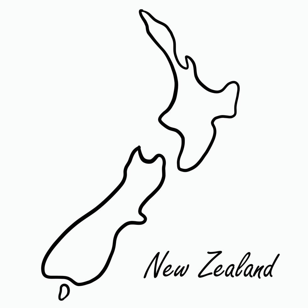 doodle-freehand-drawing-of-new-zealand-map-free-vector